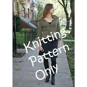 New Bonnie Marie Burns Chic Knits Cute Ariann Cardigan Knitting Pattern
